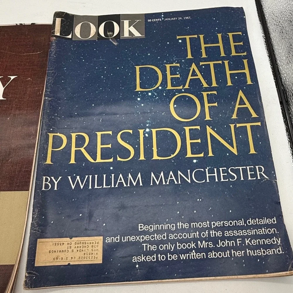 LOOK Magazine 1967 JFK Assassination Death of a President William Manchester 2pc